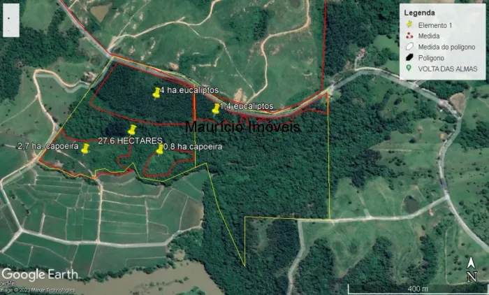 SITIO REFLORESTADO COM EUCALIPTOS, 13,86 HECTARES - BELA VISTA - TAIÓ - S.C.