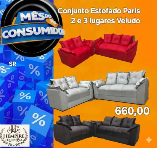 Jogo de Sofá 3 e 2 lugares 