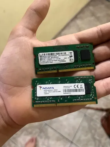 Memórias RAM DDR3 para Notebook 4GB - ADATA e Smart | Kit 8GB