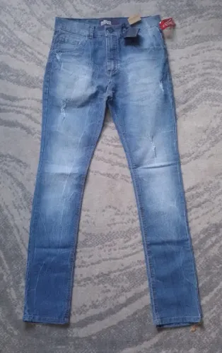 Calça jeans azul skinny