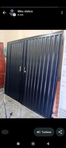 Portão de ferro pra garagem