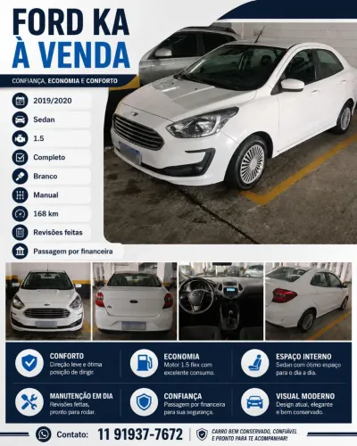 Ford KA 1.5 Sedan SE 12V Flex 4P Mec. 2020
