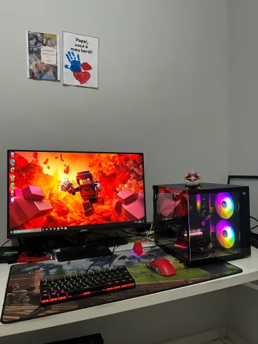 Pc gamer completo novo e com garantia - R5 5500 + monitor 27 100HZ - loja wyll informática