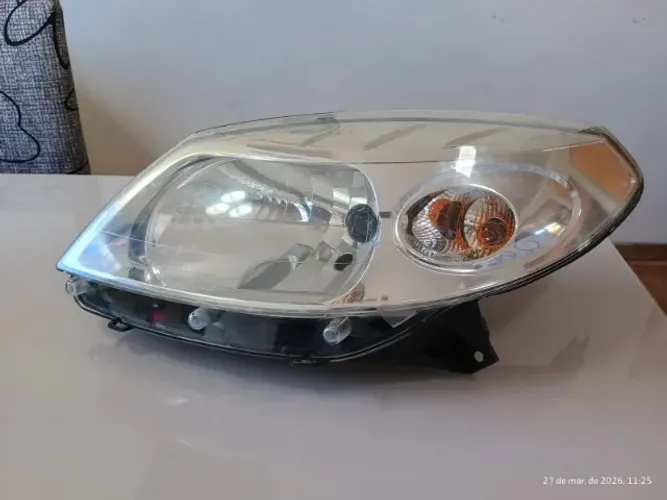FAROL RENAULT SANDERO 2007 2008 2009 2010 2011 CROMADO LE ORIGINAL