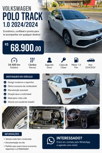 Volkswagen Polo Track 1.0 Flex 12V 5P 2024
