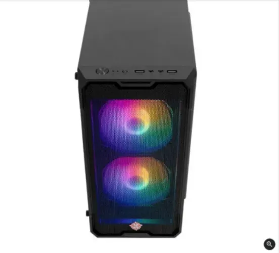 Gabinete Gamer com lateral em vidro e 2 Fans RGB