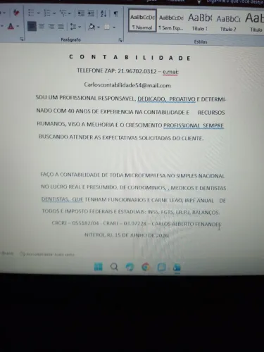 ESCRITORIO CONTABIL: NITEROI, ITAIPU, SG E REGIAO.