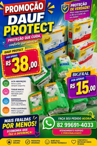 Vendo Fralda na Promoção