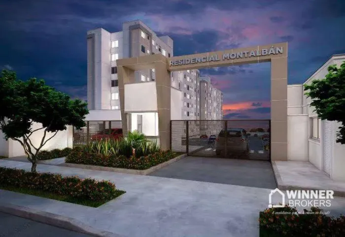 Apartamento para alugar, 43 m² por R$ 2.400,00/mês - Jardim Alvorada - Maringá/PR