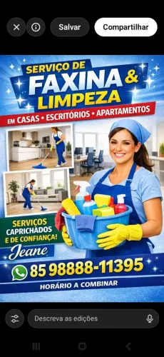 Faxina limpeza padrão