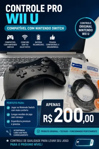 Controle do Nintendo Wii u