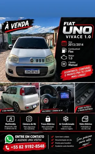 Fiat Uno Vivace/rua 1.0 EVO Fire Flex 8V 5P 2012