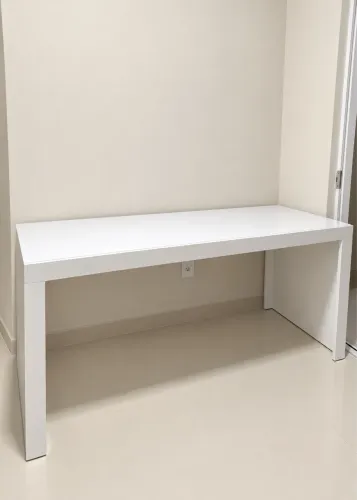 mesa escritório mdf branca