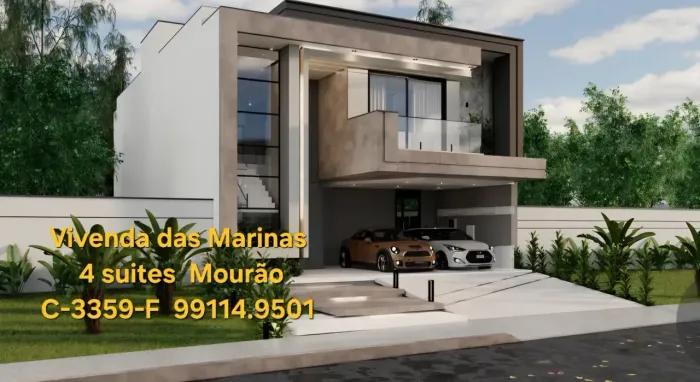 Casa duplex no Vivenda das Marinas. 245m2, 3 suítes. Piscina. Área gourmet. Excelente Padr
