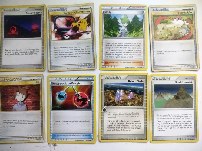 Lote Pokémon tcg - Cartas de apoiador e energias 