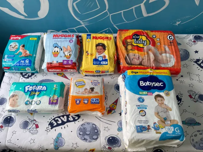 Fraldas disponíveis 