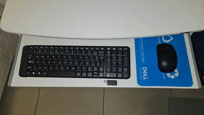 Mouse + teclado sem fio logitech MK220