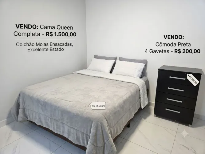 CAMA QUEENN + COMODA 