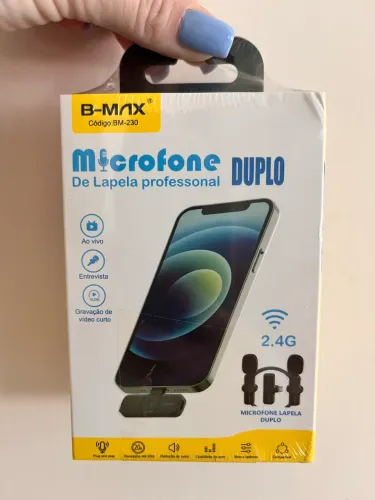 Microfone de Lapela Duplo