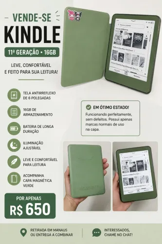 Kindle 11ª Geração (16GB) + Capa Verde