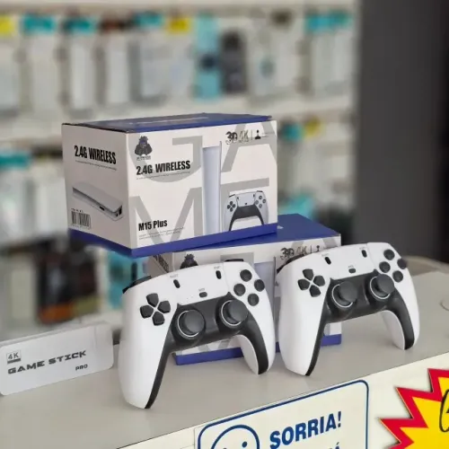 Game Stick M15 PRO 4k 20.000 jogos/PS1/SNES e Plug Play