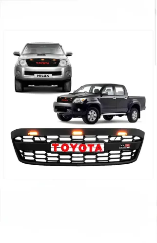 Grade Hilux 2007 2008 2009 2010 Escrita Toyota Com Leds