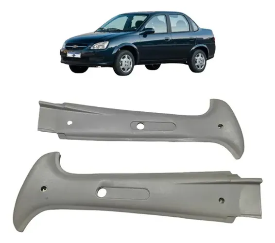 Par Moldura Coluna Central Corsa Classic 2014 1.0 Uzad0