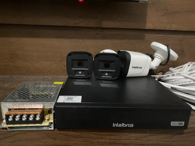 Kit 3 Cameras Seguranca Intelbras Vhl 1220 Full Hd 2mp C/ Hd 2 MESES DE USO