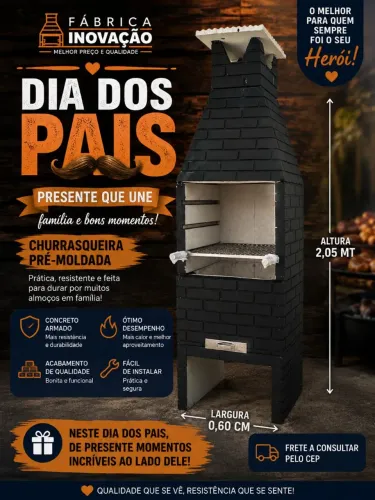 Churrasqueira pre moldadas direto da fábrica 