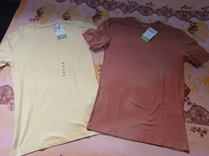 Kit 2 Camisas Novas C&A 100% Algodão 