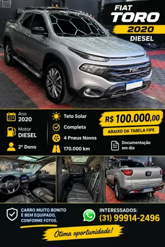 Fiat Toro Volcano 2.0 16V 4X4 TB Diesel Aut. 2020