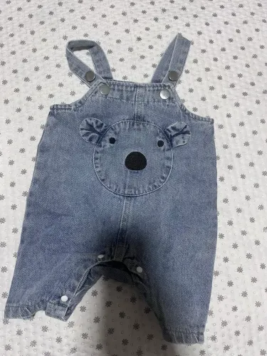 Macacão ursinho jeans novo