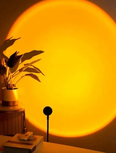 Lâmpada LED USB Pôr do Sol Flexível Luz Ambiente Decorativa (Loja fisica)