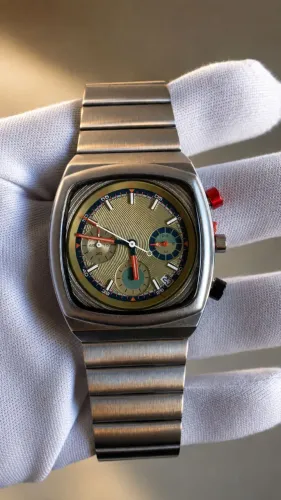 Relógio Ciloa 501 Cronógrafo Vintage Retrô Anos 70 Aço Inox