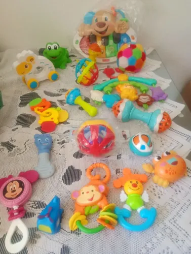 Lote brinquedos interativos bebê 