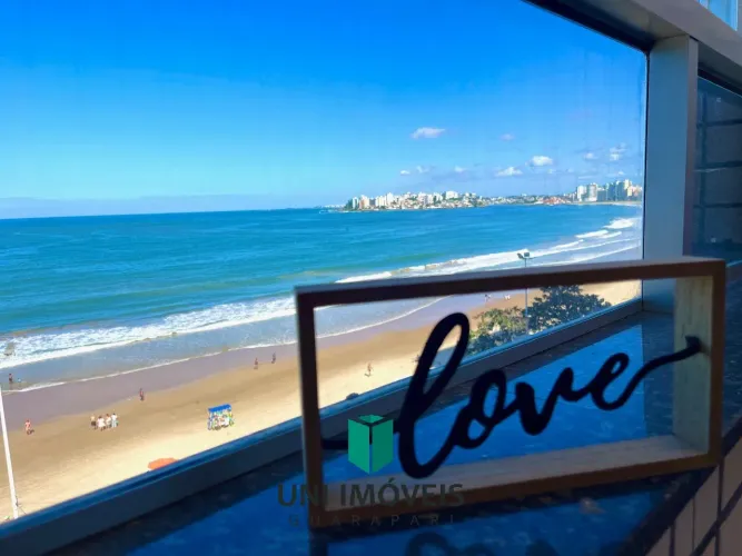 Apartamento de 2 quartos reformado à venda frente mar na Praia do Morro em Guarapari - Vis
