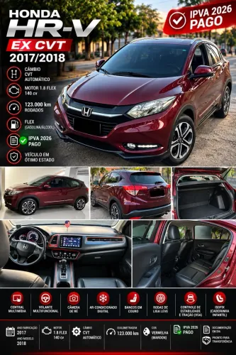 Honda HR-V EX 1.8 Flexone 16V 5P Aut. 2018