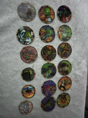 Lote 18 Tazos O Máskara 1994 Elma Chips 3D Lenticulares - Coleção Anos 90 Original