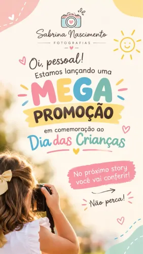 Cobertura fotográfica infantil