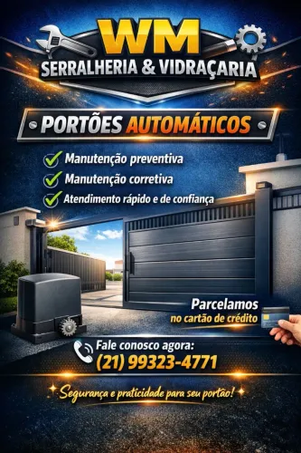 Serralheria vidraçaria portões automático 