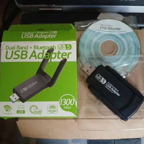 Adaptador Wi-Fi USB + Bluetooth