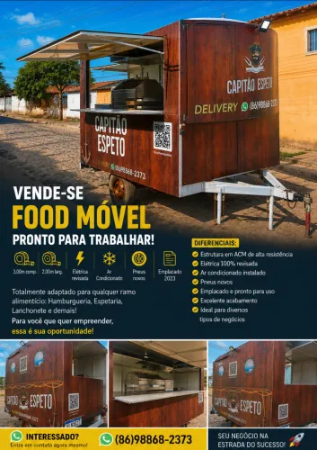 VENDO OU TROCO FOOD MÓVEL EMPLACADO NO PONTO DE GANHAR DINHEIRO