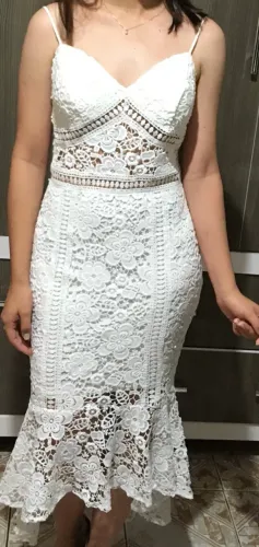 Vendo vestido rendado