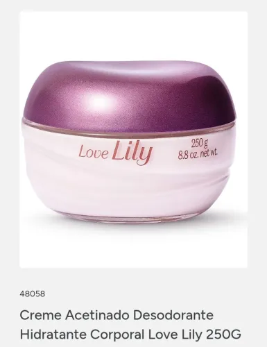 Creme Lily o boticario 