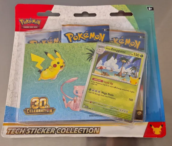 Blister Triplo Sticker Celebração de 30 Anos (Exeggutor) Pokémon TCG EN-US