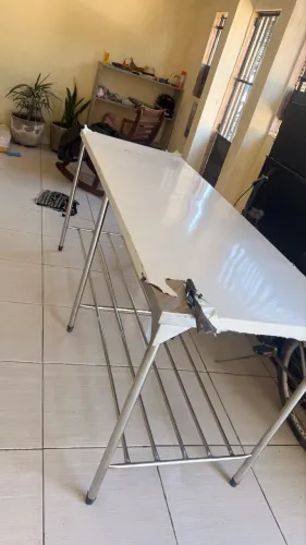 Mesa balcão de inox 1.90x70