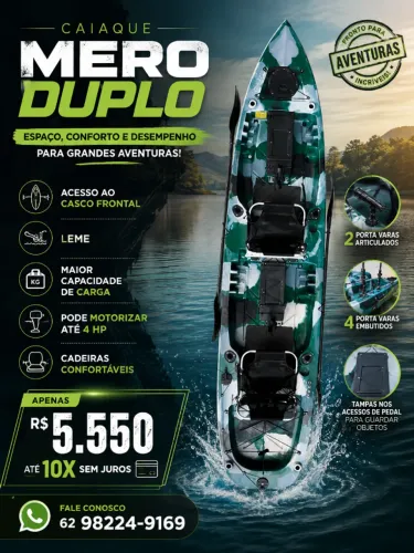 Caiaque mero duplo pronta entrega