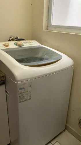 Máquina de lavar com defeito