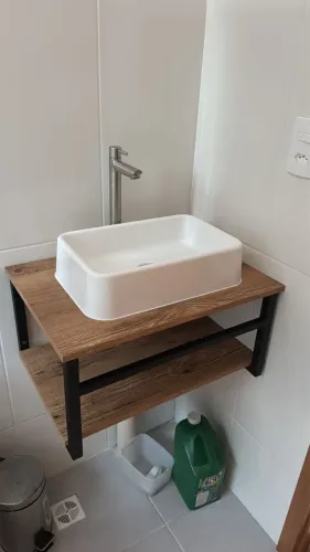 Gabinete para Banheiro Suspenso Fabribam Atenas Antiqua 60cm