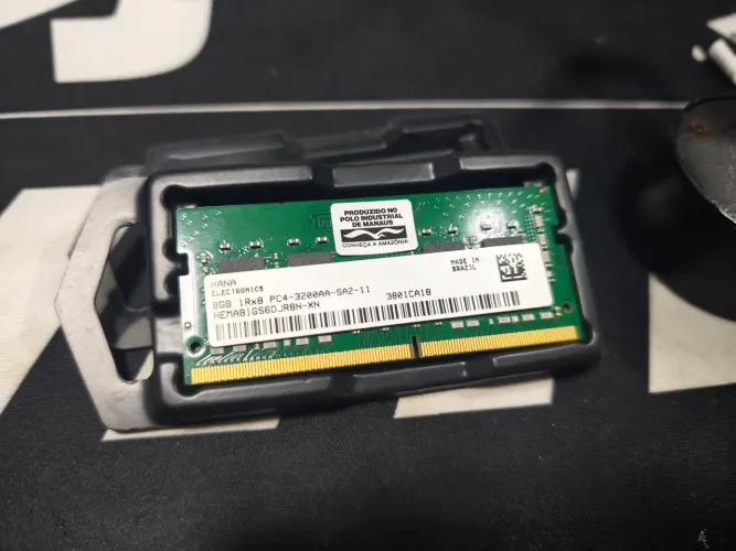 8GB Memória Ram DDR4 3200MHz Sodimm Notebook Gamer/Escritório Hana